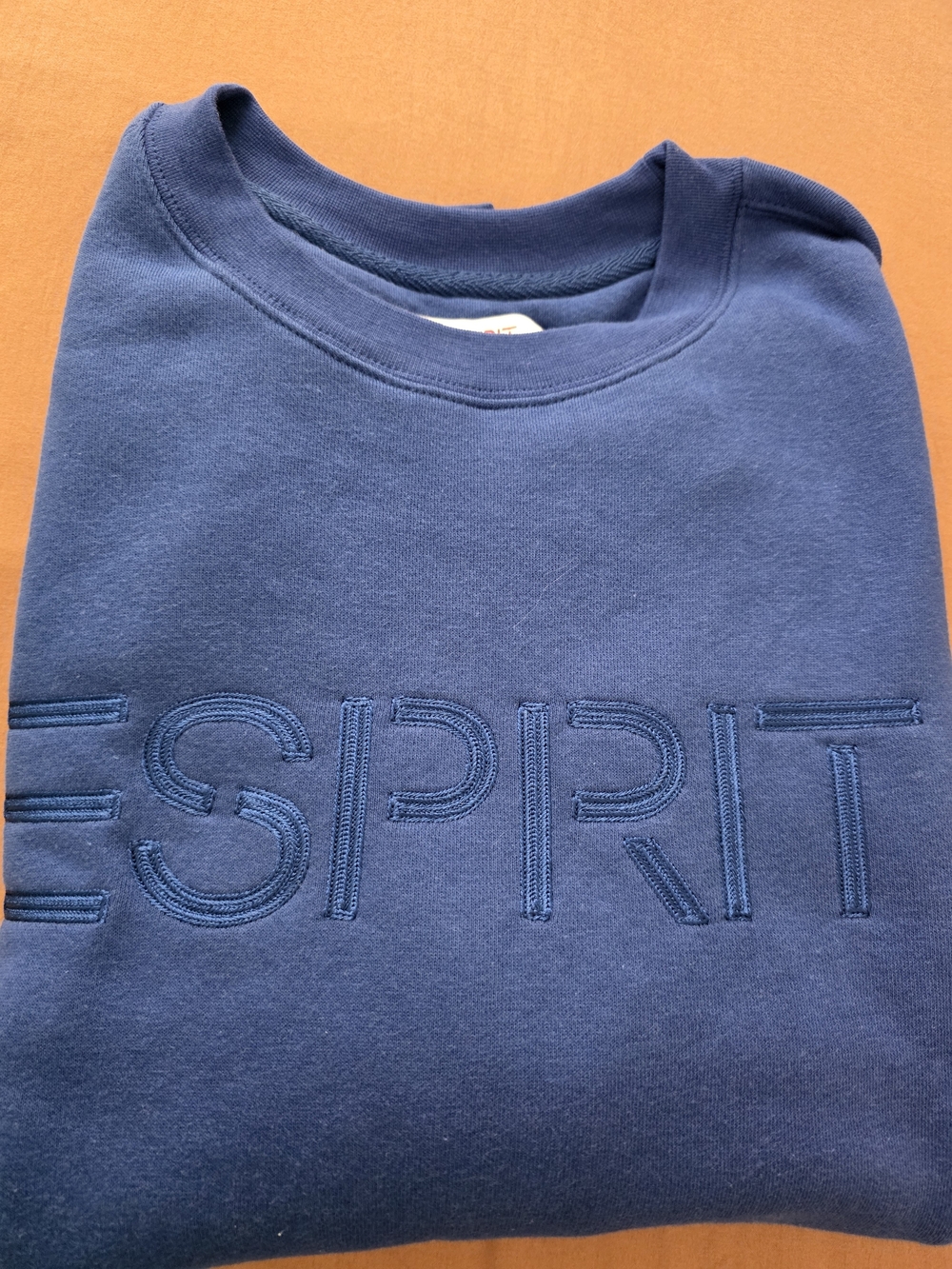 Esprit Navy Blue Embroidered Logo Sweatshirt - Picture 1 of 1